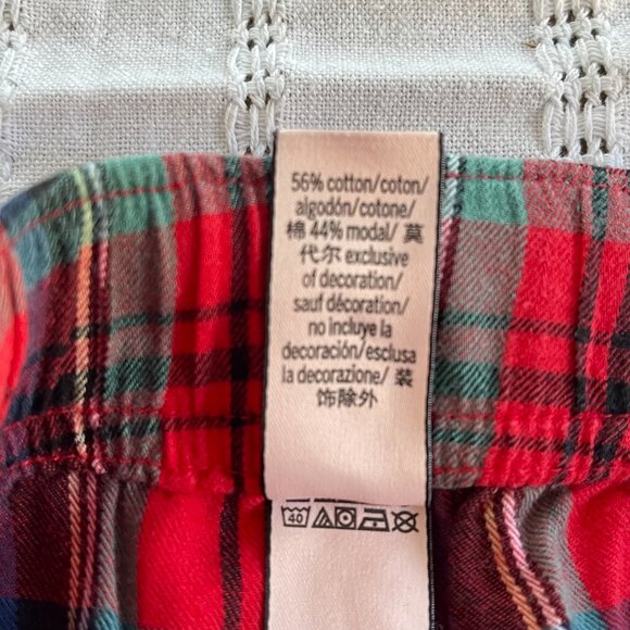 Victoria Secret Pajamas Tartan Checkered Red Size XS - Picture 5 of 9